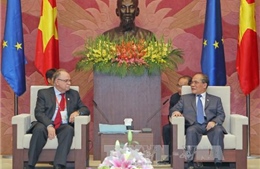 Chủ tịch Quốc hội Nguyễn Sinh Hùng tiếp Phó Chủ tịch EP